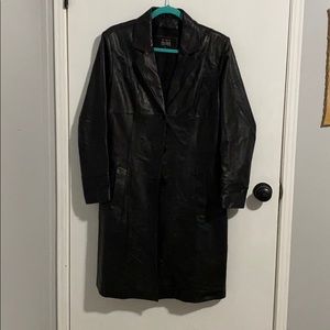 Leather trench